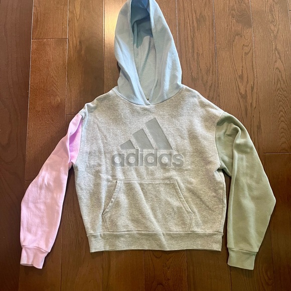 Adidas Girls Multicolor Hoodie - Picture 1 of 2